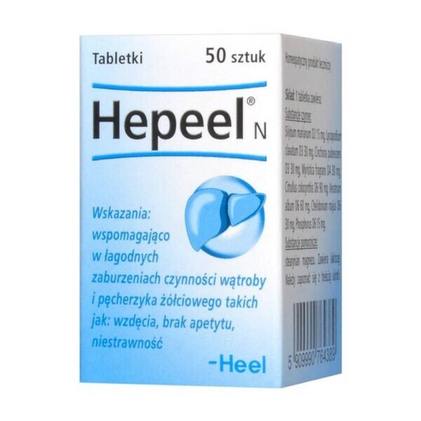 Heel-Hepeel N, гомеопатический лекарственный препарат с терапевтическими показаниями.