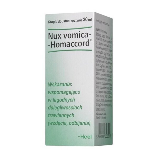 Heel-Nux Vomica-Homaccord, гомеопатический лекарственный препарат с терапевтическими показаниями.