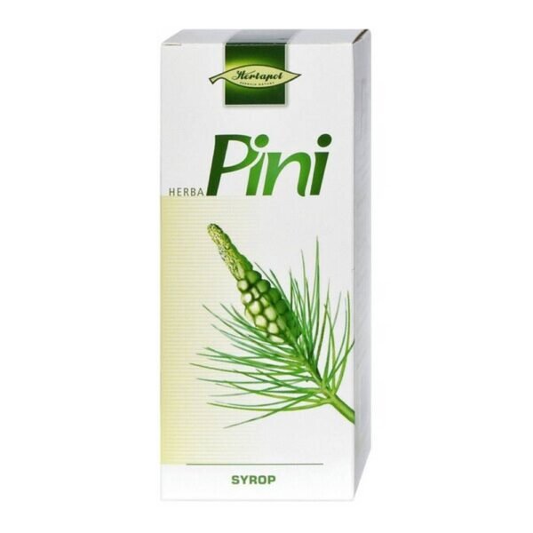 Herbapini syrup (Sirupus Pini compositum) is an antitussive drug. The syrup contains codeine phosphate, administered ad hoc in dry, exhausting cough that accompanies catarrh of the upper respiratory tract.