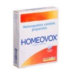 HOMEOVOX - это гомеопатическое лекарство, традиционно используемое в гомеопатии для лечения голосовых проблем, таких как потеря голоса, охриплость голоса или утомление голосовых связок.