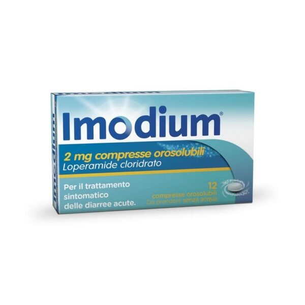 Imodium Orosolubile are tablets that dissolve quickly to relieve diarrhea, specially formulated to give quick relief even outside the home.