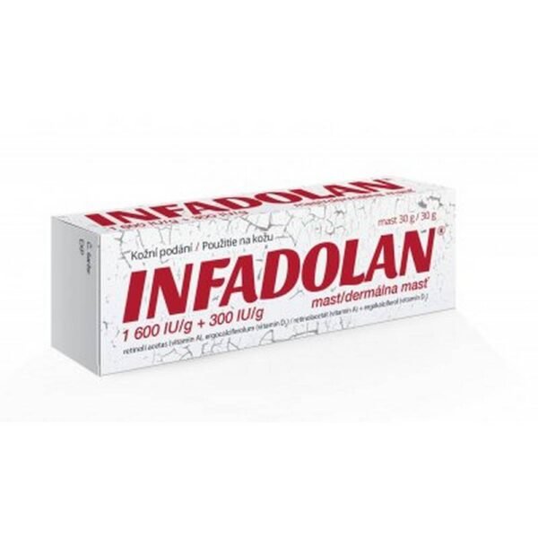 Infadolan is used for uninfected small wounds, erosions, ragads, first-degree burns, pressure ulcers, prevention of soreness in children and adults, etc.