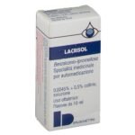Lacrisol Collirio используется для дезинфекции слизистой оболочки глаза и в качестве смазки при синдроме сухого глаза.