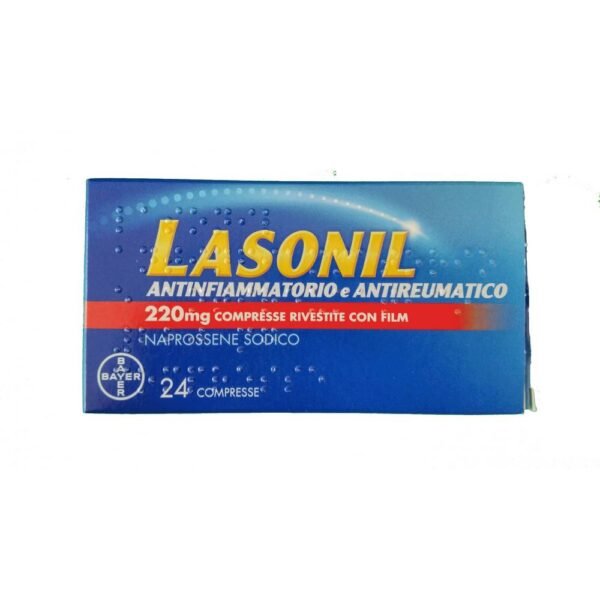 Lasonil Anti-inflammatory and Antirheumatic is an over-the-counter drug in film-coated tablets with anti-inflammatory and antirheumatic action based on naproxen sodium.
