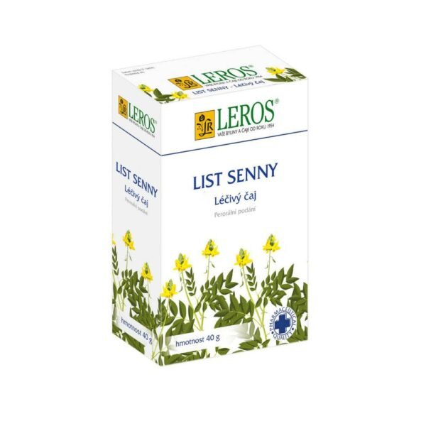 Leros Senna leaf vegetable laxative. The product is used as a short-term treatment of functional constipation, for acute bowel emptying before examination.