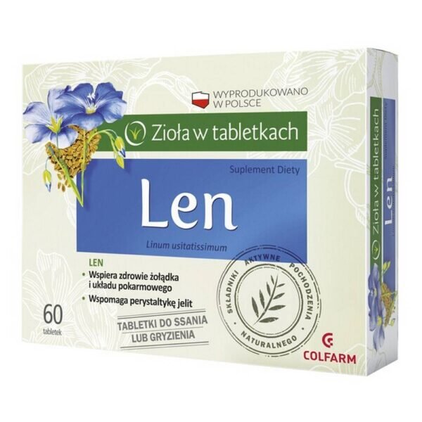 Linen - a dietary supplement supporting the stomach and digestive system. The product is intended for adults.