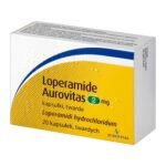 Loperamide Aurovitas hard capsules are an anti-diarrheal drug. Loperamide Aurovitas is used for a short time in the case of acute diarrhea in adults and children over 12 years of age.