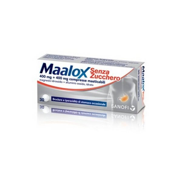 Maalox Sugar-Free Chewable Tablets are used in the symptomatic treatment of occasional heartburn and hyperacidity of the stomach.