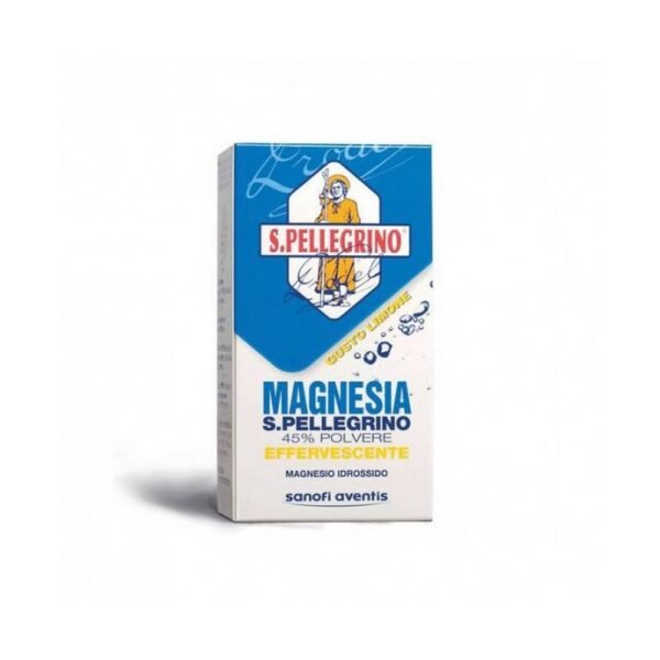 Lemon effervescent powder for the treatment of constipation, constipation and stomach acidity, for an effective result using the action of magnesium hydroxide and lemon.