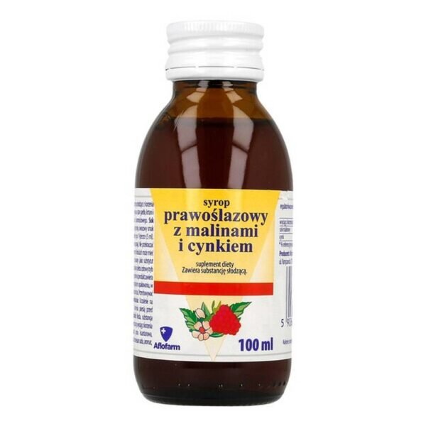 Marshmallow syrup with raspberries and zinc - a dietary supplement containing compounds with a physiological effect derived from marshmallow root and zinc.