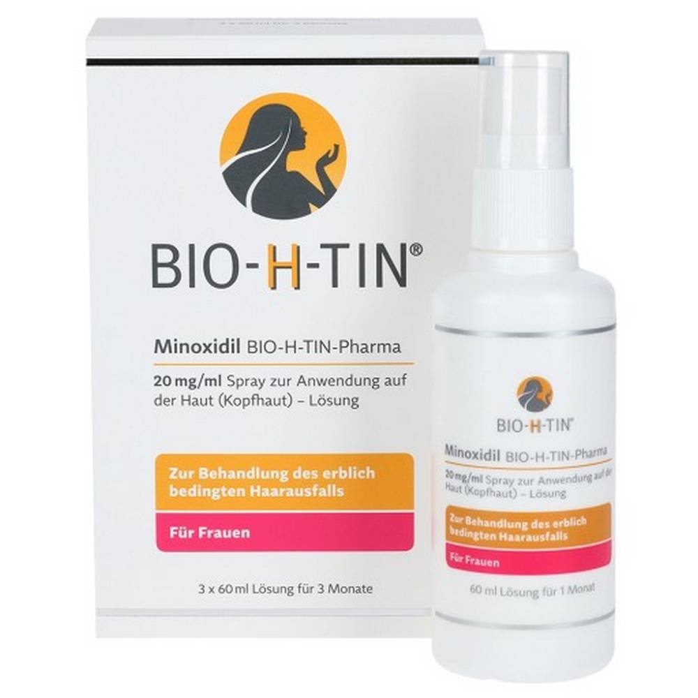 MINOXIDIL BIO-H-TIN Pharma 20 mg / ml spray solution, 3×60 ml – ApoZona