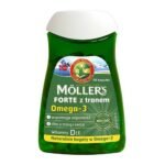 Moller's FORTE with fish oil A dietary supplement containing ingredients supporting immunity and caring for the brain and heart. Naturally rich in Omega-3, Vitamin D helps to maintain immunity and healthy bones and teeth.