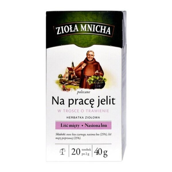 Big-Active Herbs Mnicha for the work of the intestines Herbal tea, in tea bags (20 bags).