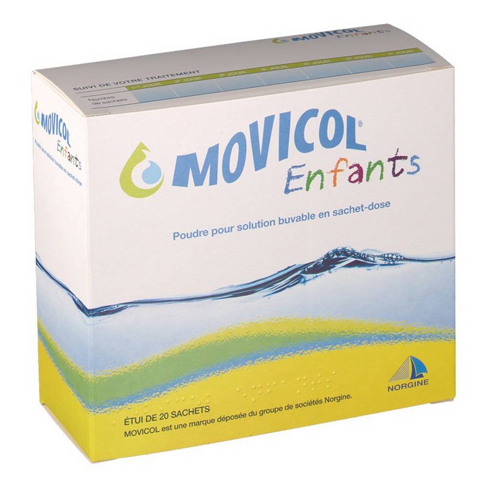 movicol powder oral solution in child dose sachets All symptoms of a blockage in the intestines are serious and require prompt medical attention.