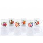 Set of Cups mugs in 6 pieces.