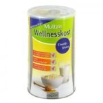 Powder mixture of soy protein, milk protein (lactose-free), honey powder, fiber (fructooligosaccharides), valuable lactic acid cultures, vitamins and minerals. High in fiber.