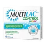 Multilac Control - a dietary supplement containing three different components of the Saccharomyces boulardii yeast culture, Bifidobacterium breve BR03 bacteria and a prebiotic. The preparation is intended for adults and children over 3 years of age.