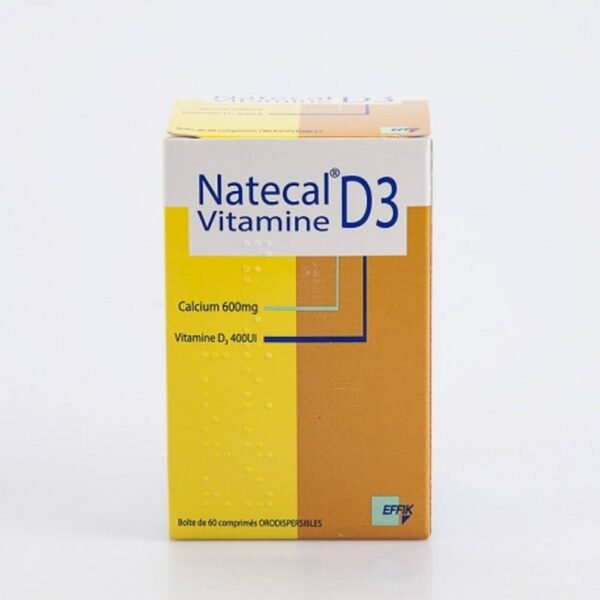 NATECAL VITAMIN D3 600 мг / 400 МЕ Диспергируемые во рту таблетки показаны при дефиците витаминов и кальция у пожилых людей и при остеопорозе.