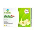 Naturell Garlic Max Unscented - a dietary supplement containing 10 mg garlic extract, which corresponds to 2000 mg of natural garlic. The product is intended for adults and children over 6 years of age. Garlic supports the proper functioning of blood vessels and the heart. In addition, it supports the work of the immune system.