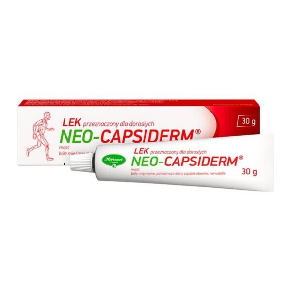 Neo-Capsiderm ointment is a medicine that is used as a warming agent in muscle pains (strains, painful muscle spasms), as well as in painful joint pains and in neuralgia (radiculitis, sciatica). The drug is intended for adults.
