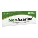 Neoazarina is a medicinal product for use in paroxysmal cough and in catarrh of the upper respiratory tract. Neoazarina has an antitussive effect by affecting the "cough center" - it reduces the incidence of cough.