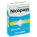 Nicopass 1.5mg Without Sugar Mint Freshness 12 Pastilles on sale in our organic pharmacy, is a drug which contains nicotine.