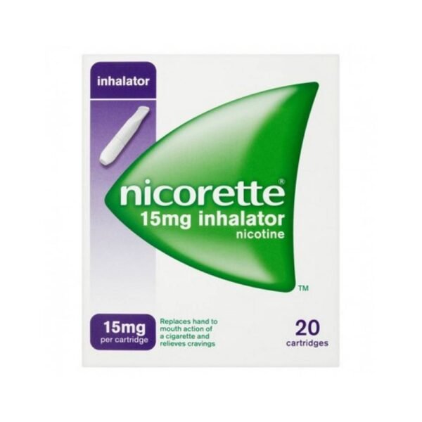 Nicorette Inhaler is used in smoking cessation treatment to relieve symptoms.