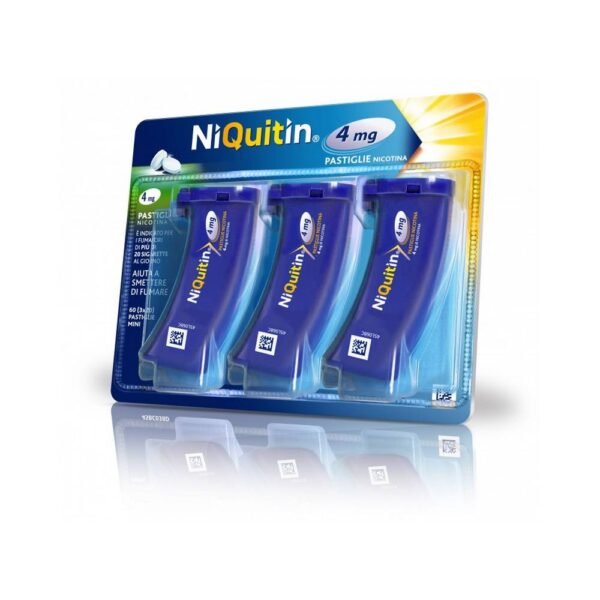 NiQuitin Mini - это таблетки с 4 мг никотина, предназначенные для курильщиков, выкуривающих более 20 сигарет в день, чтобы помочь бросить курить.