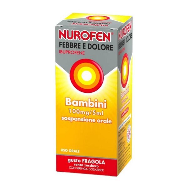 Nurofen Fever and Pain is used in the symptomatic treatment of fever and mild to moderate pain. With a tasty strawberry flavor to make the intake more pleasant for children.
