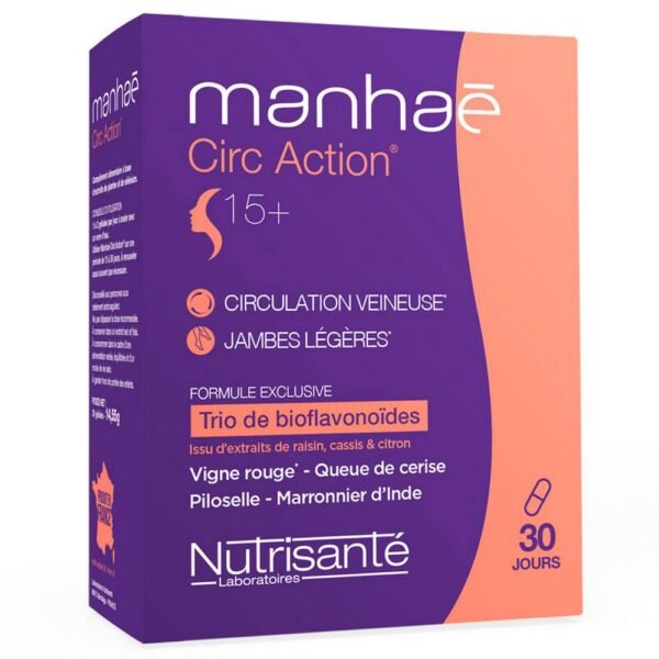 Nutrisanté Manhaé + Curcuma Menopause 28 days in our organic pharmacy, Comment on advice for use and dosage with our partner Avis checked after your purchase.