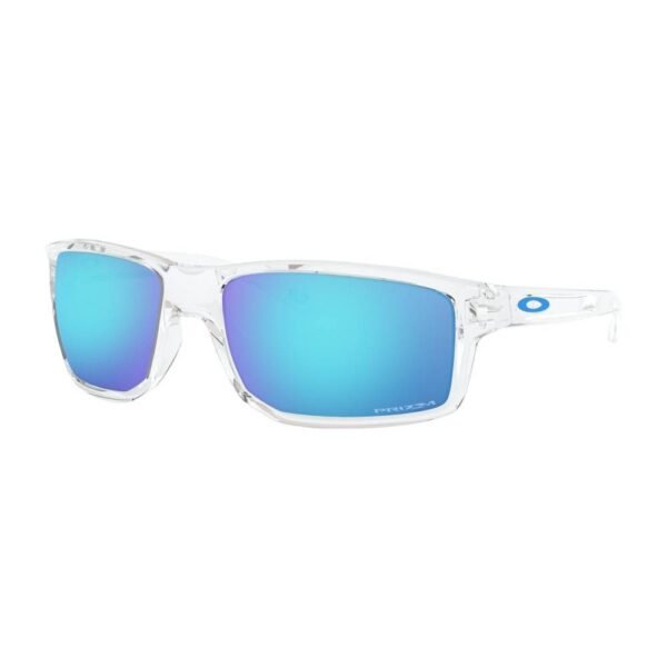 Oakley GIBSTON Polished Clear / Prizm Sapphire OO9449-04 sunglasses. High quality materials.