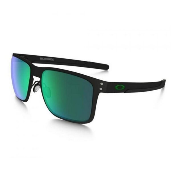 Oakley HOLBROOK sunglasses ™ METAL Matte Black / Jade Iridium OO4123-04. High quality materials.