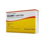 Ocuvite Lutein Plus is a dietary supplement that, with its vitamin C and E content, helps protect against oxidative stress and supplies zinc to maintain normal eyesight.