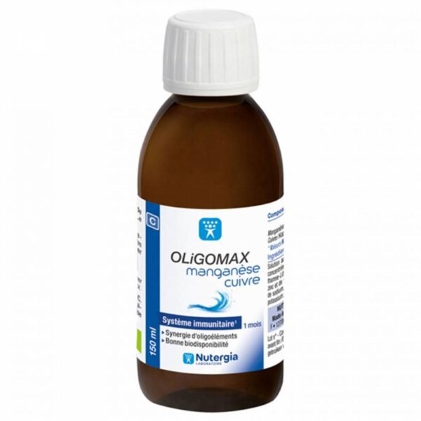 Олиготерапия OLIGOMAX MANGANESE-COPPER NUTERGIA способствует правильному функционированию иммунной системы в нашей органической аптеке