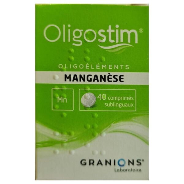 OLIGOSTIM Manganese 40 tablets Granions is a drug belonging to the family of trace mineral elements (trace elements). It is used as a terrain modifier, especially in allergies.