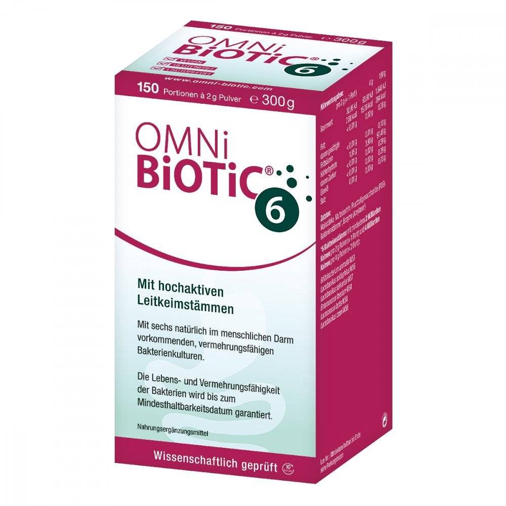 omni biotic 6 powder 300 g Dietary supplement with probiotic bacteria