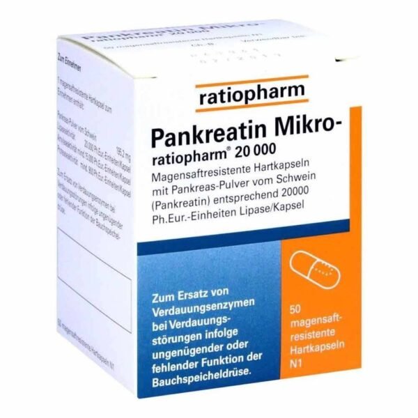 The preparation is a medicine that contains digestive substances (enzymes) from the pancreas of pigs.