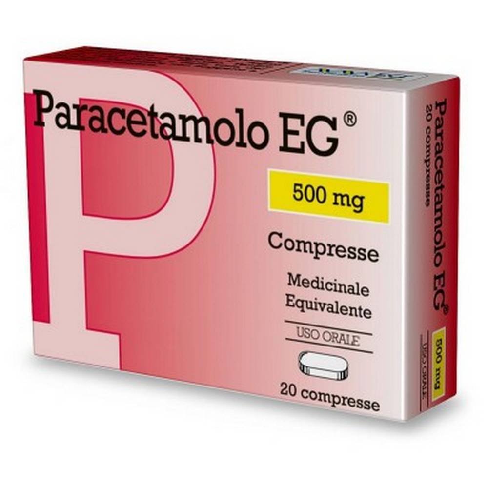 paracetamolo eg 500 mg 20 Paracetamol EG 500mg 20 Tablets