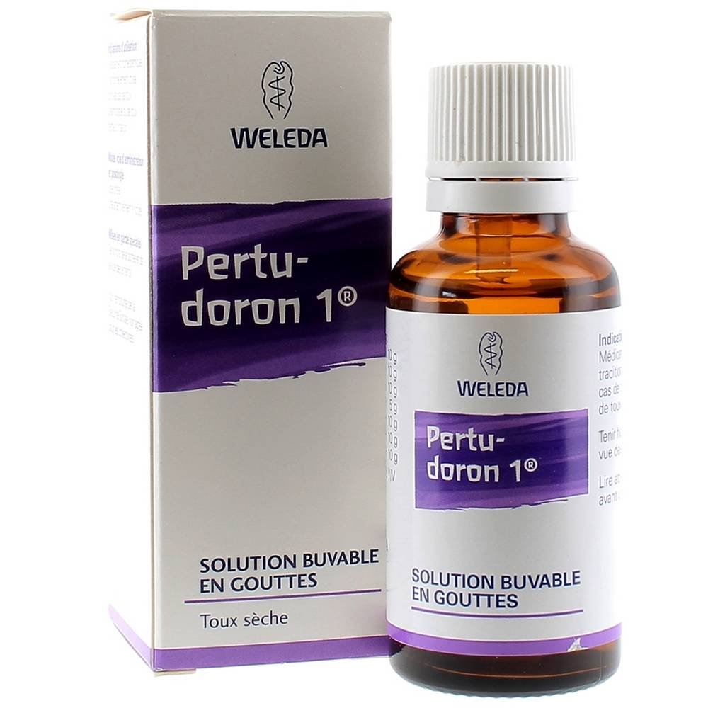 pertudoron homeopathic oral solution dry cough weleda Pertudoron is a homeopathic medicine traditionally used in cases of spasmodic cough or dry irritating cough.