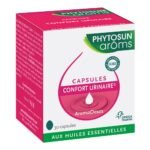 Phytosun Urinary Comfort 30 Aromadoses capsules contains a complex of Essential Oils which helps to improve the comfort and the good functioning of the urinary tract to avoid cystitis.