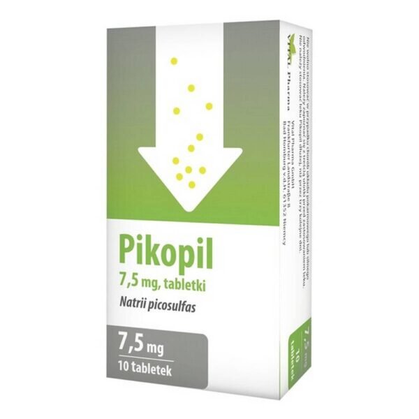 Pikopil tablets are a laxative medicine that contains sodium picosulfate. Pikopil is administered for the short-term relief of symptoms associated with recurrent or chronic constipation. The drug is intended for adults and children over 10 years of age.