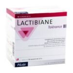 Lactibiane Tolerance in an adult sachet of 2.5 grams is a complex of probiotic ferments developed specifically to help sensitive people better tolerate their diet, thanks to strains of probiotic ferments selected for their immunomodulatory properties.