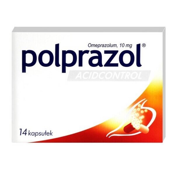 Polprazol Acidocontrol is a medicinal product for use in heartburn, acid reflux (gastroesophageal reflux), regurgitation of acid reflux (acid regurgitation). This medicine contains omeprazole, which reduces the production of acid in your stomach.