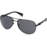 Prada Sport PS 56MS 1BO1A1 sunglasses. High quality material.