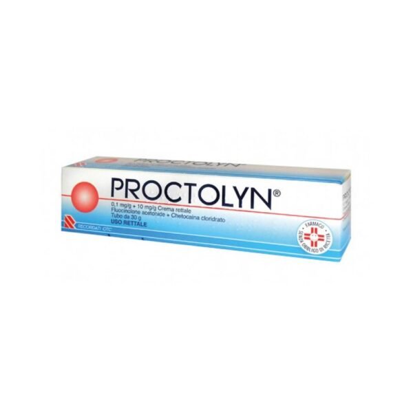 Proctolyn Rectal Cream is used for internal and external hemorrhoids, anal and perianal eczema and erythema, anal fissures or in case of anal and perianal itching and burning.