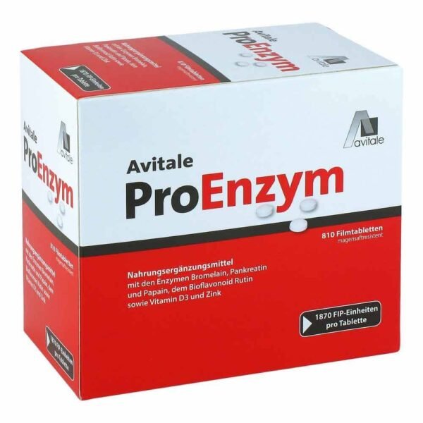 Proenzyme gastro-resistant tablets (pack size: 810 pieces) are a dietetic food.