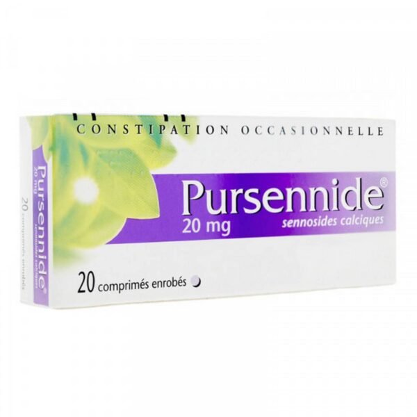 PURSENNIDE 20MG 20 TABLETS: This medication is a stimulant laxative. It stimulates intestinal evacuation. It is recommended for occasional constipation.