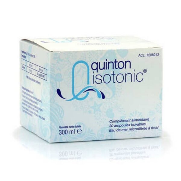 Quinton isotonic water helps revitalize the body, because it makes vitamins available. Indeed, a deficiency in trace elements does not allow the good assimilation of vitamins.