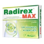 Radirex MAX is a medicinal product with a laxative effect for use in occasional constipation. The action of Radirex results from the presence of anthracene derivatives - incl. reins.