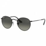 Ray-Ban® 3447N 002/71 50 Round metallic sunglasses. Lens material: glass.
